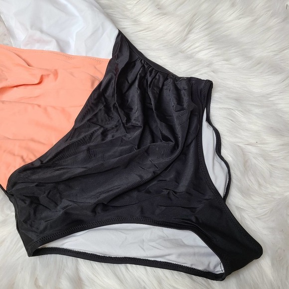Color block one-pice swimsuit Sz M - Picture 7 of 13